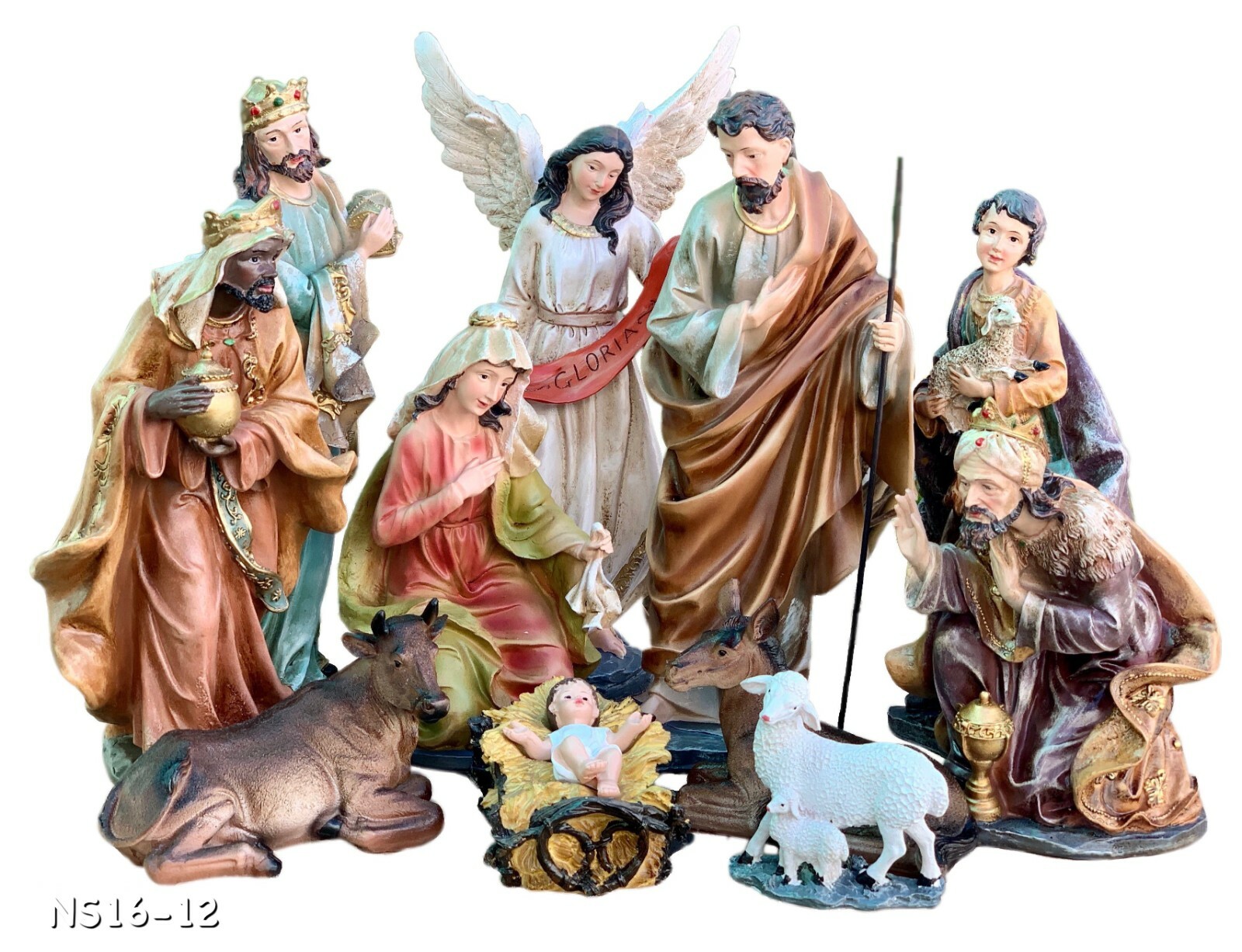 アンリ人形　 ◆希少　12㎝　【Girl with Lamb nativity】 アンリ人形 ◇希少 12㎝ 【Girl with Lamb nativity】 Old Arab