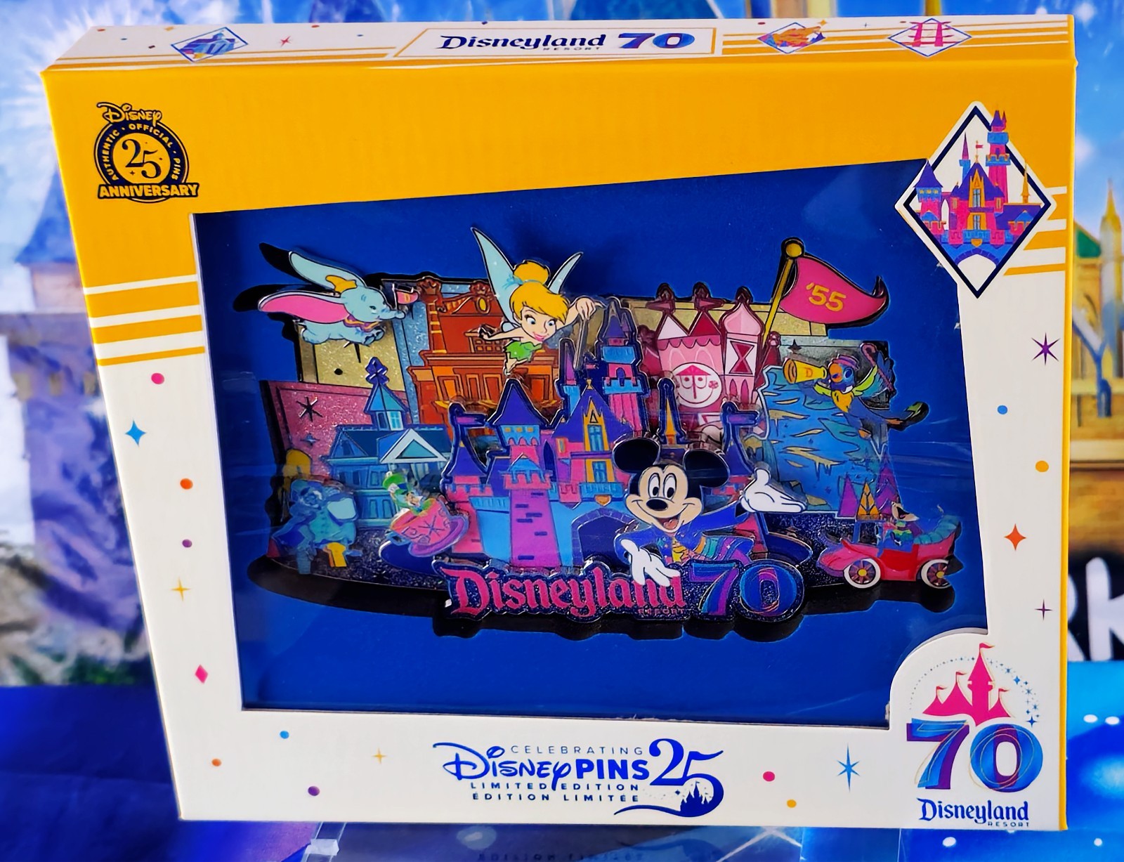 ディズニーランド 70周年 ピンバッジ Disneyland 70th Pin Disney Parks Disneyland 70th Anniversary Celebration Pin Set