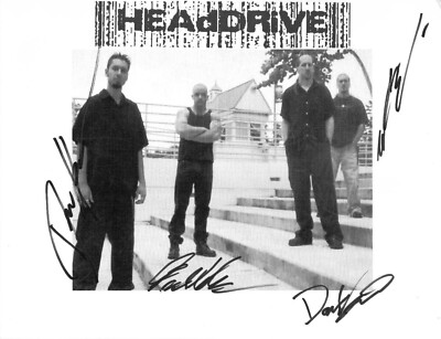 HEADDRIVE - Metal Band - Kresty / Karpinsky / Vezina / Cantu - Autograph Photo