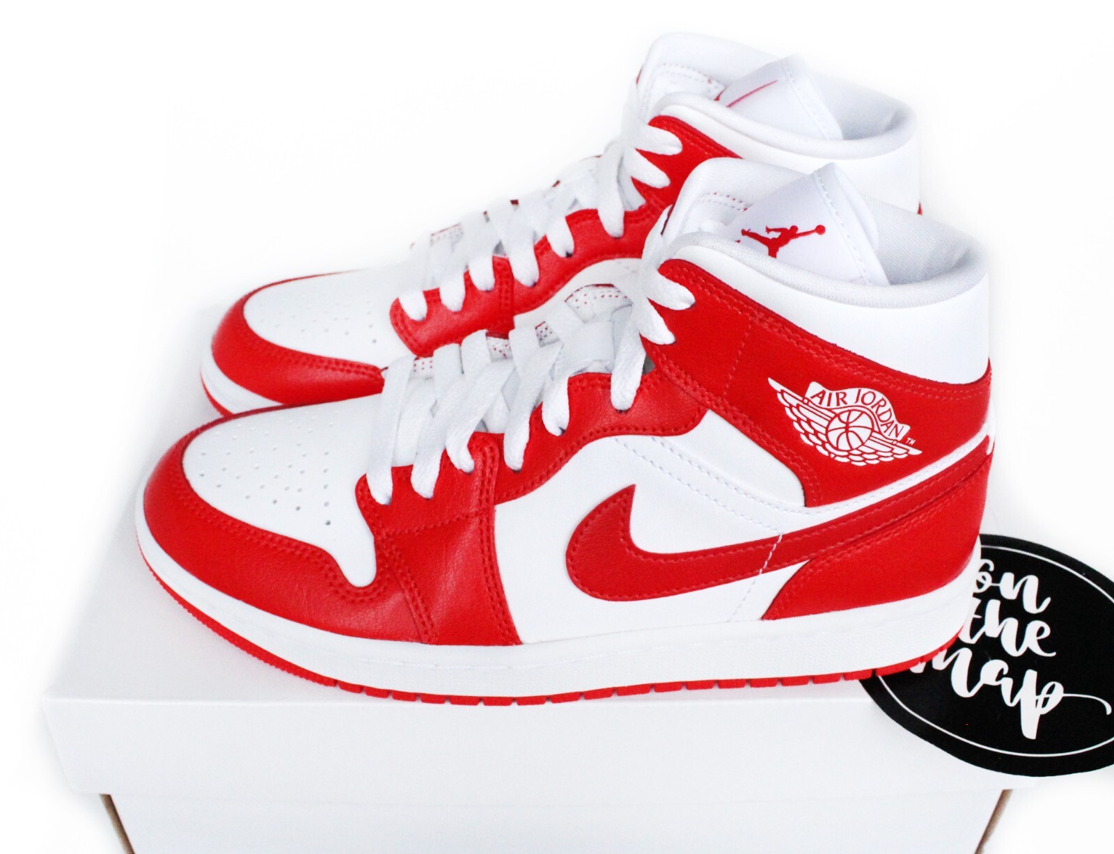 ◆関税/送料込◆NIKE◆WMNS JORDAN 1 MID HABANERO ◆大人気◆ Wmns Jordan 1 Mid 'Habanero Red' - Air Jordan - BQ6472 116