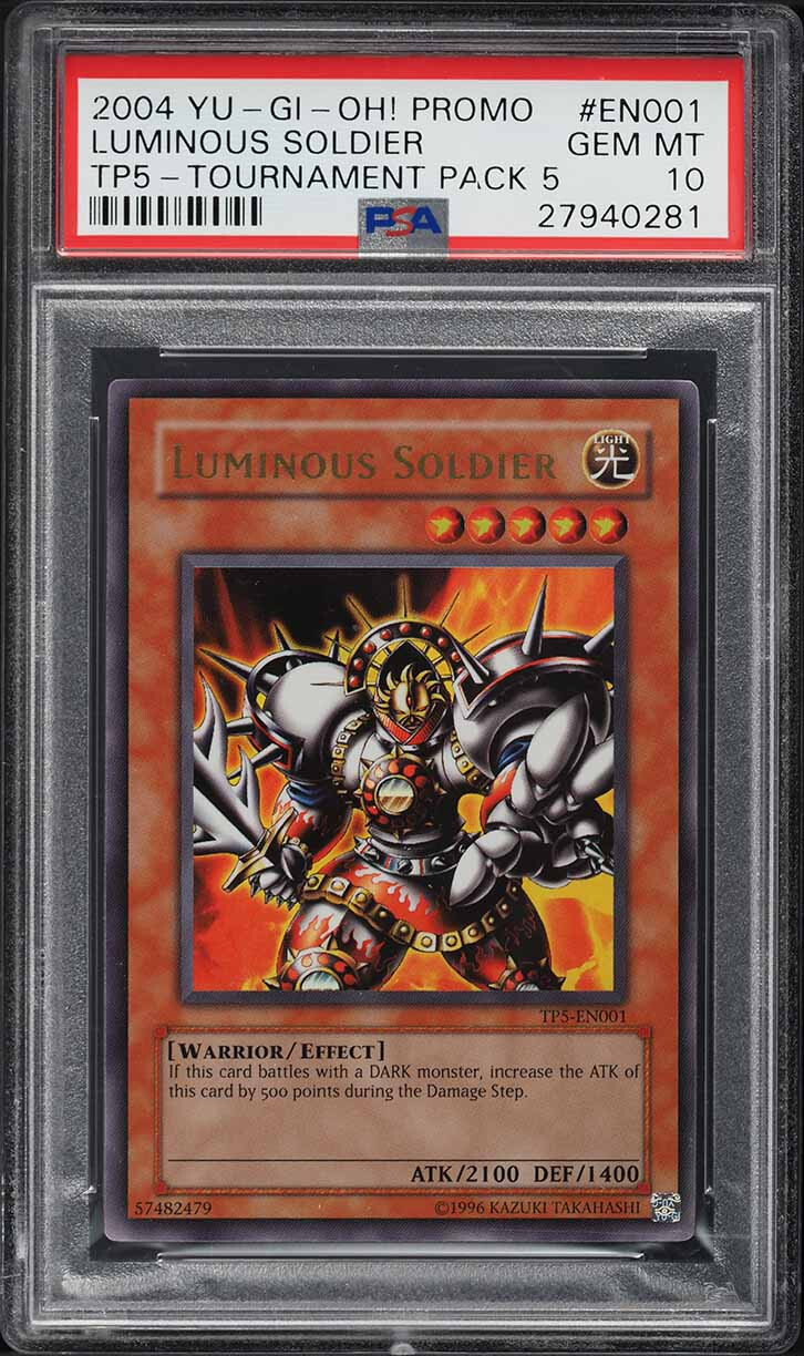 YUGIOH TP5-EN001 LUMINOUS SOLDIER ULTRA RARE HOLO FOIL PSA