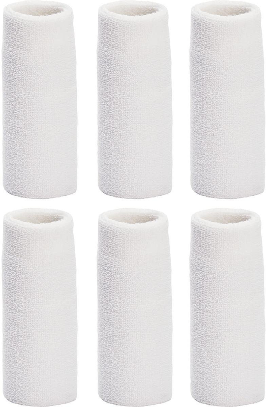 6-Inch Long Wrist Towel Wristbands (6 Pack)
