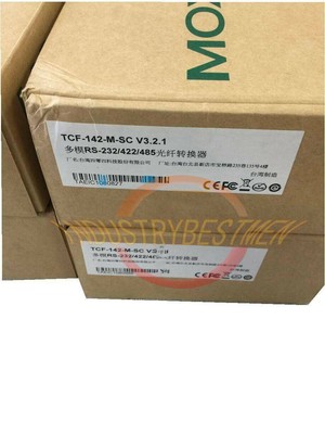 ONE MOXA Optical Fiber Media Converter TCF-142-M-SC