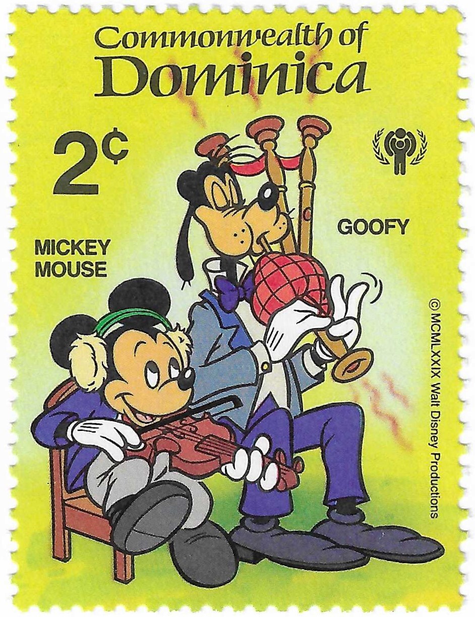 ディズニー1980年　POSTAGE STAMPS Dominica 1980 - Disney - Christmas Peter Pan, Tinkerbell
