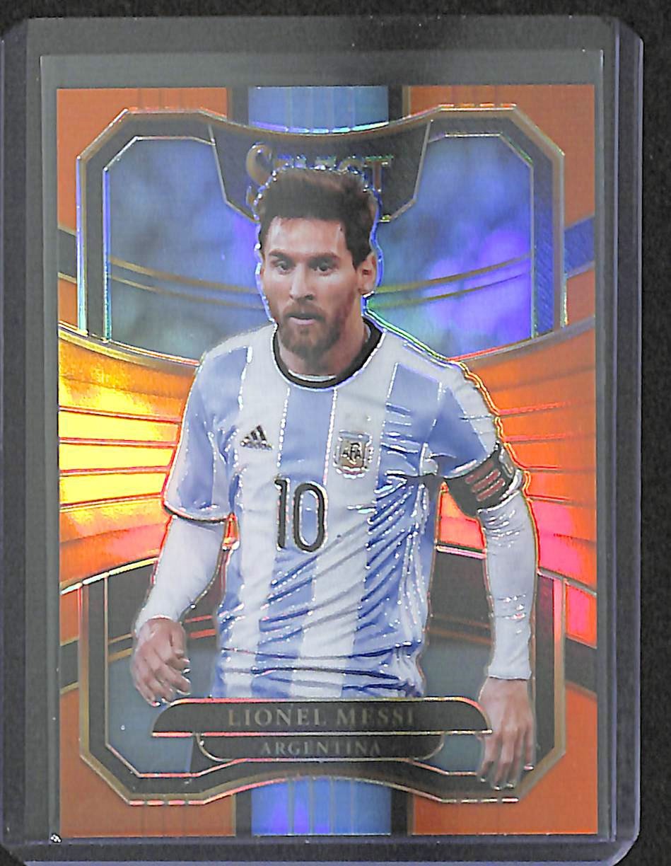 2017-18 Panini Select Soccer Orange Prizm #76 Lionel Messi