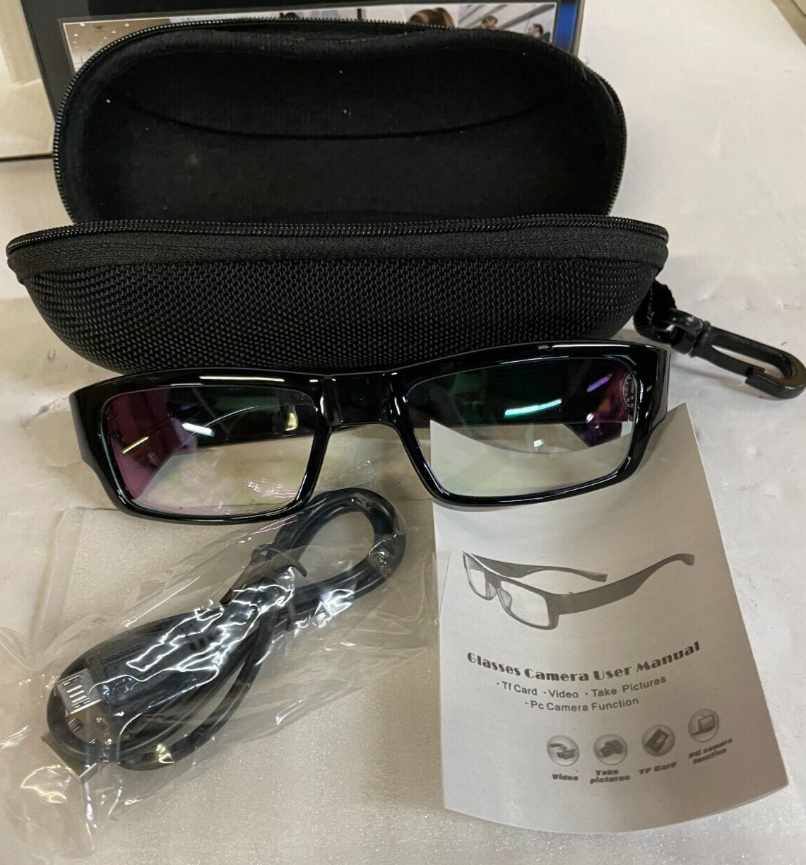 1080P HD Spy Camera Glasses Hidden Cam DVR Recorder Polarized NEW