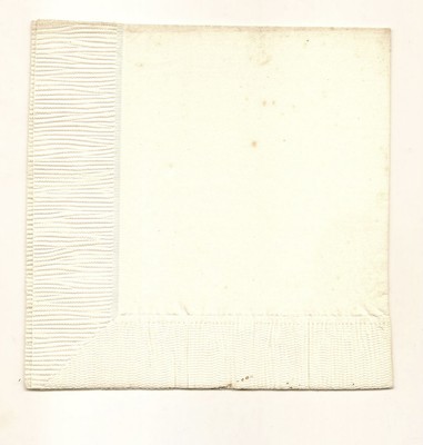 ORIGINAL RARE HUBERT H. HUMPHREY PAPER DINNER NAPKIN 1960'S GREENVILLE, SC