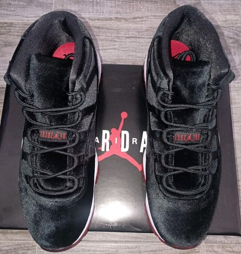 Pre-owned Jordan Wmns Air  11 Retro 'bred Velvet' Black/gym Red-white Db5457-061 Size 8.5