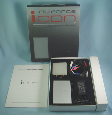NU FORCE ICON INTEGRATED DESKTOP AUDIO AMPLIFIER - USB DAC INPUT TESTED/ WORKING