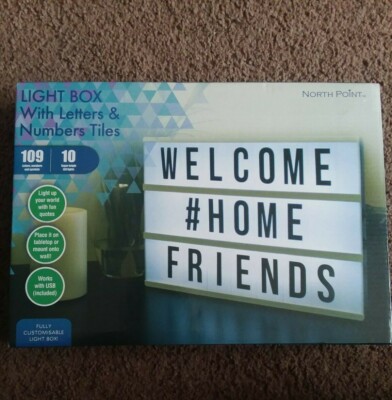 North Point Light Box With Letters And Numbers New In Box
