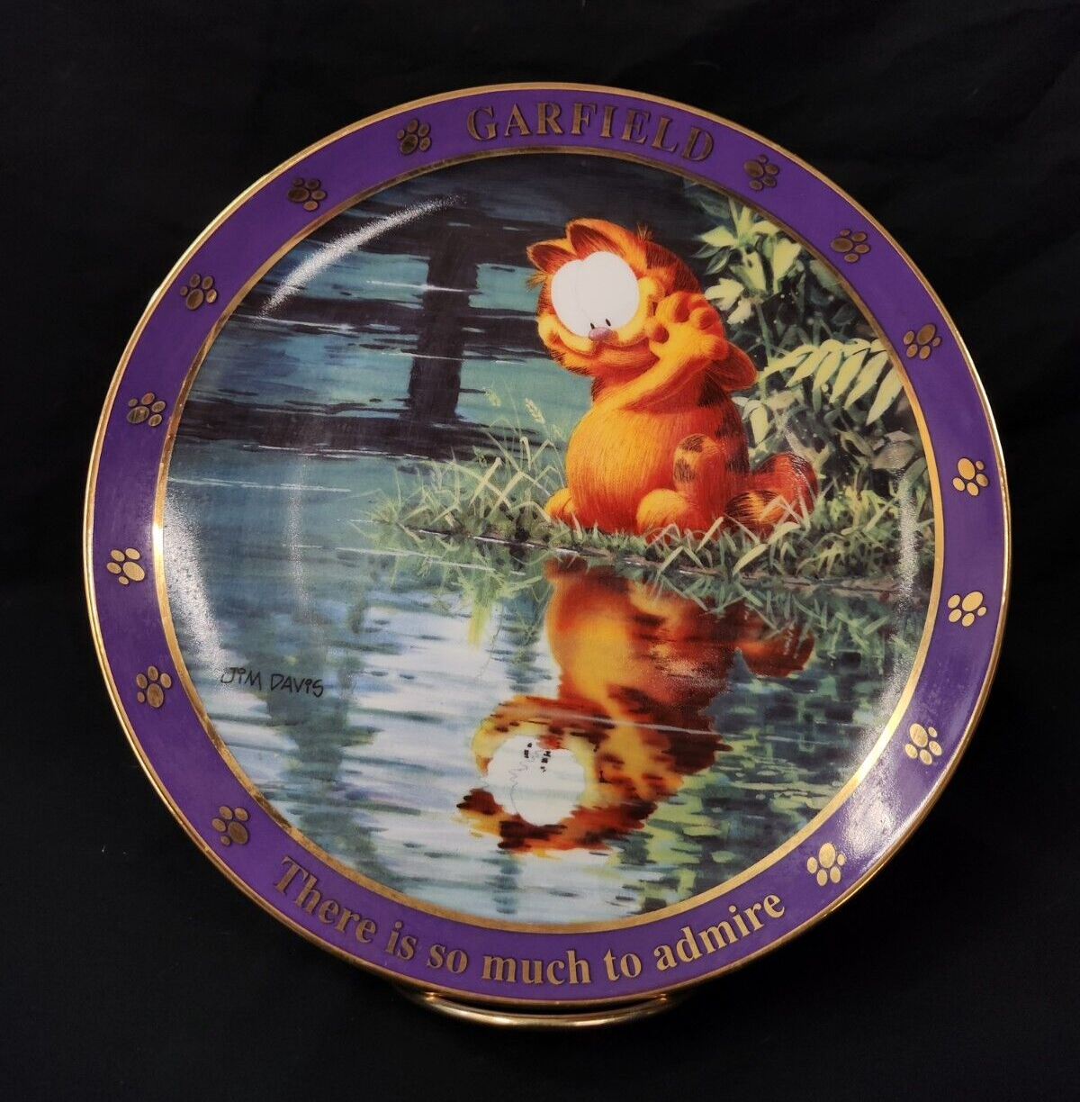 A Day With Garfield Vintage Collectors Plate 