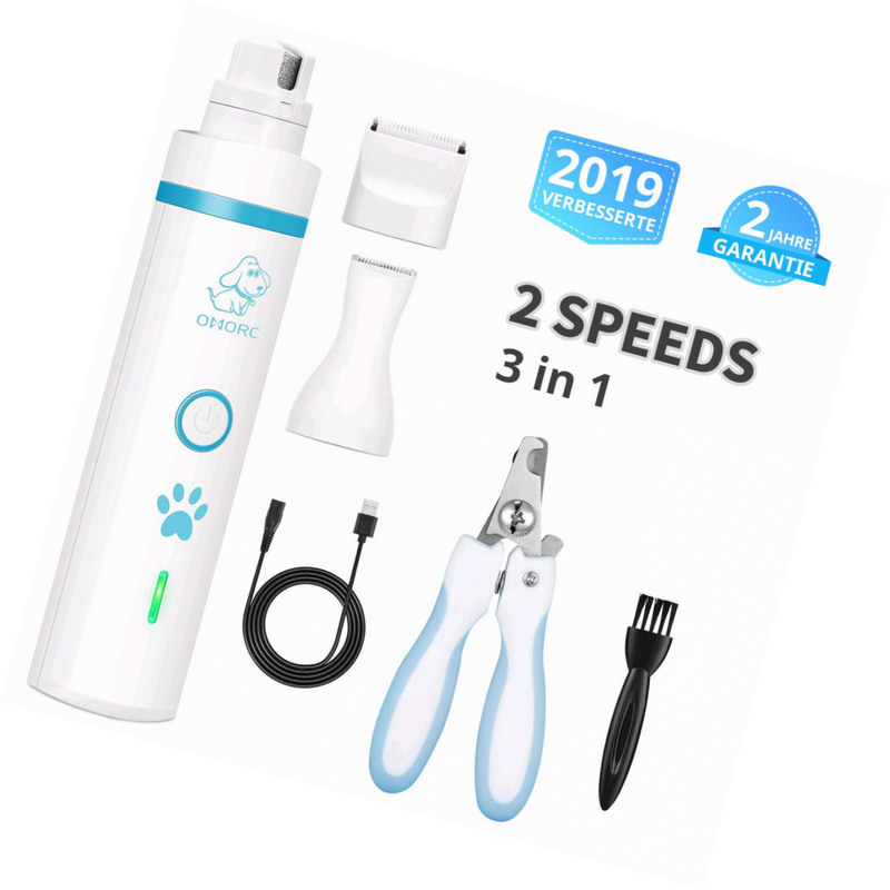 OMORC 3 In 1 Krallenschleifer für Hunde, Haustiere Schleifer