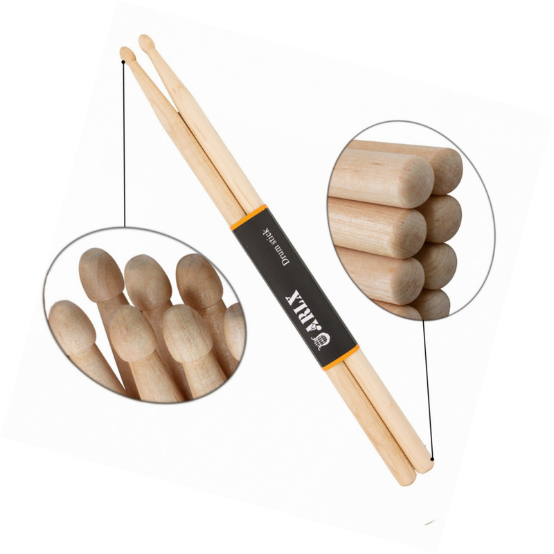 ARLX Drum Sticks 5A Wood Tip Drumstick, Maple, 2 Pair