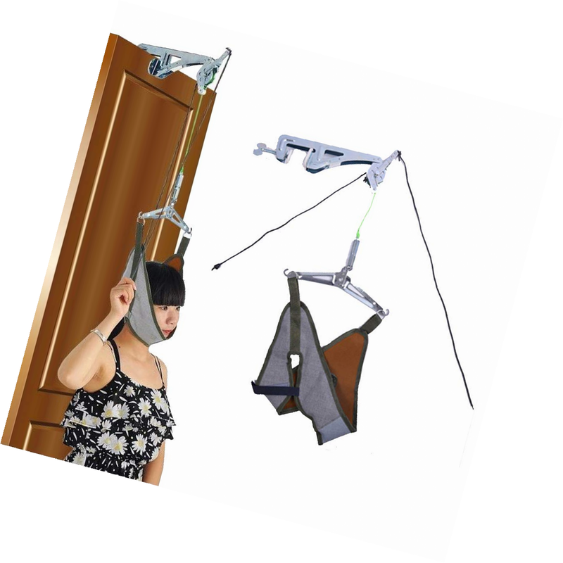 Details About Neck Cervical Traction Unit Kit Over Door Home Device Spinal Decompression Ortho