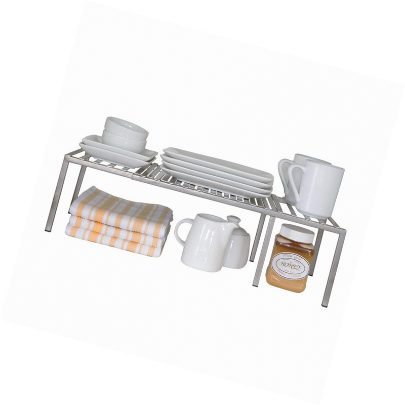 Seville Classics Expandable Kitchen Counter And Cabinet Shelf