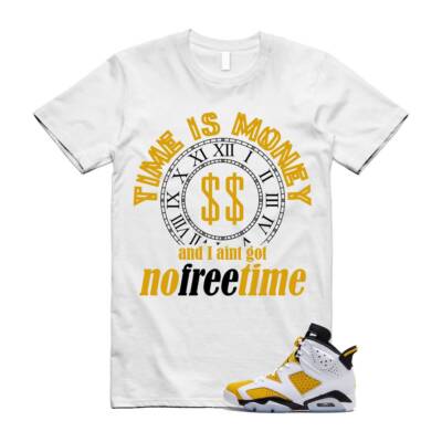 Yellow Ochre 6 Black White T Shirt Match FREE TIME
