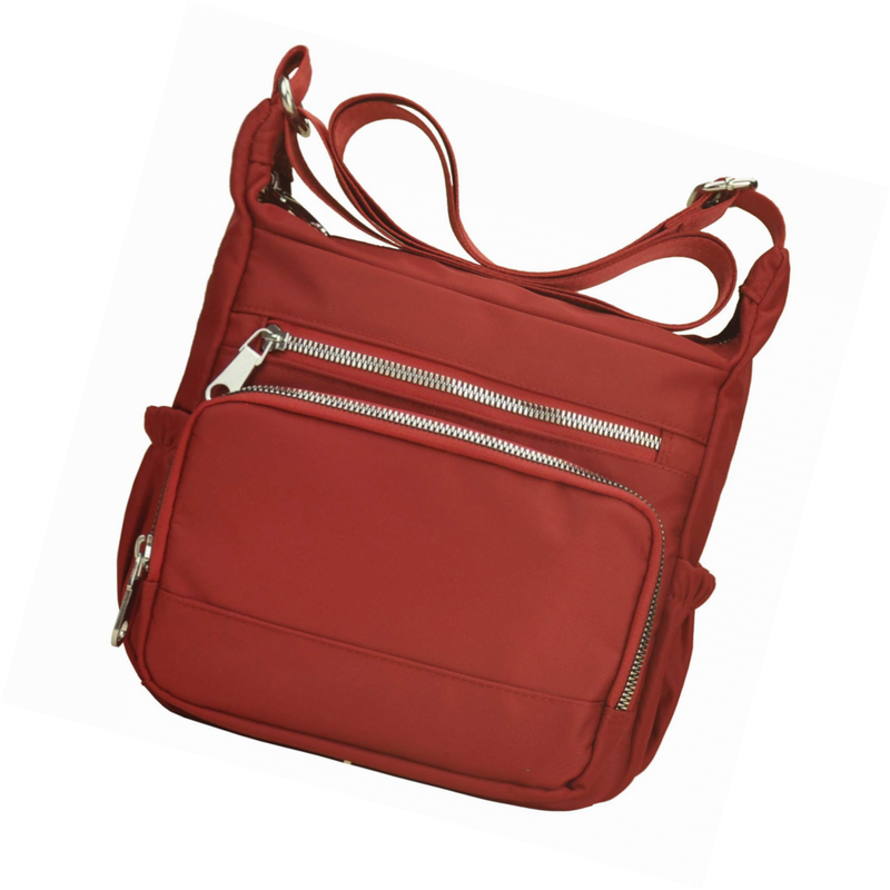 For Women,volganik Rock Multi Pocket Crossbody Bag Nylon Poc