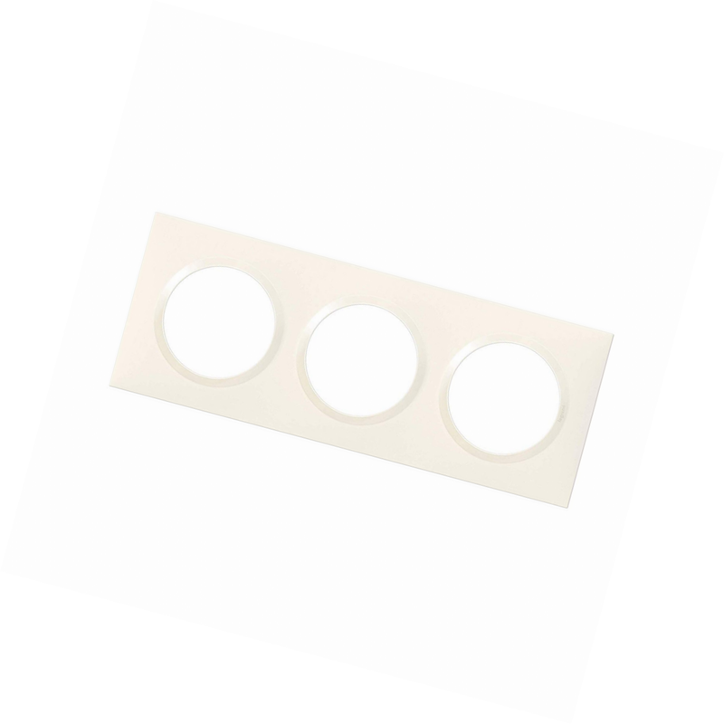 Details About Legrand Leg600903 3p Blc Dooxie Square Cover Plate With 3 Holes White Finish In