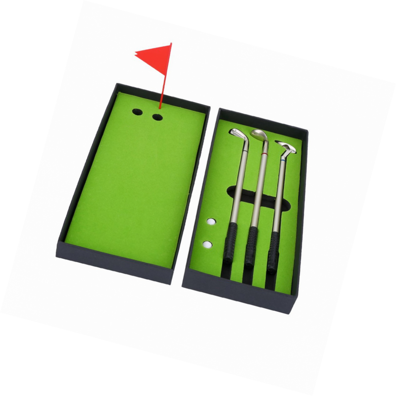 Golf-Pen-Set Mini-Golfbälle Spielzeug Golfgeschenkartikel enthält Putting Green 