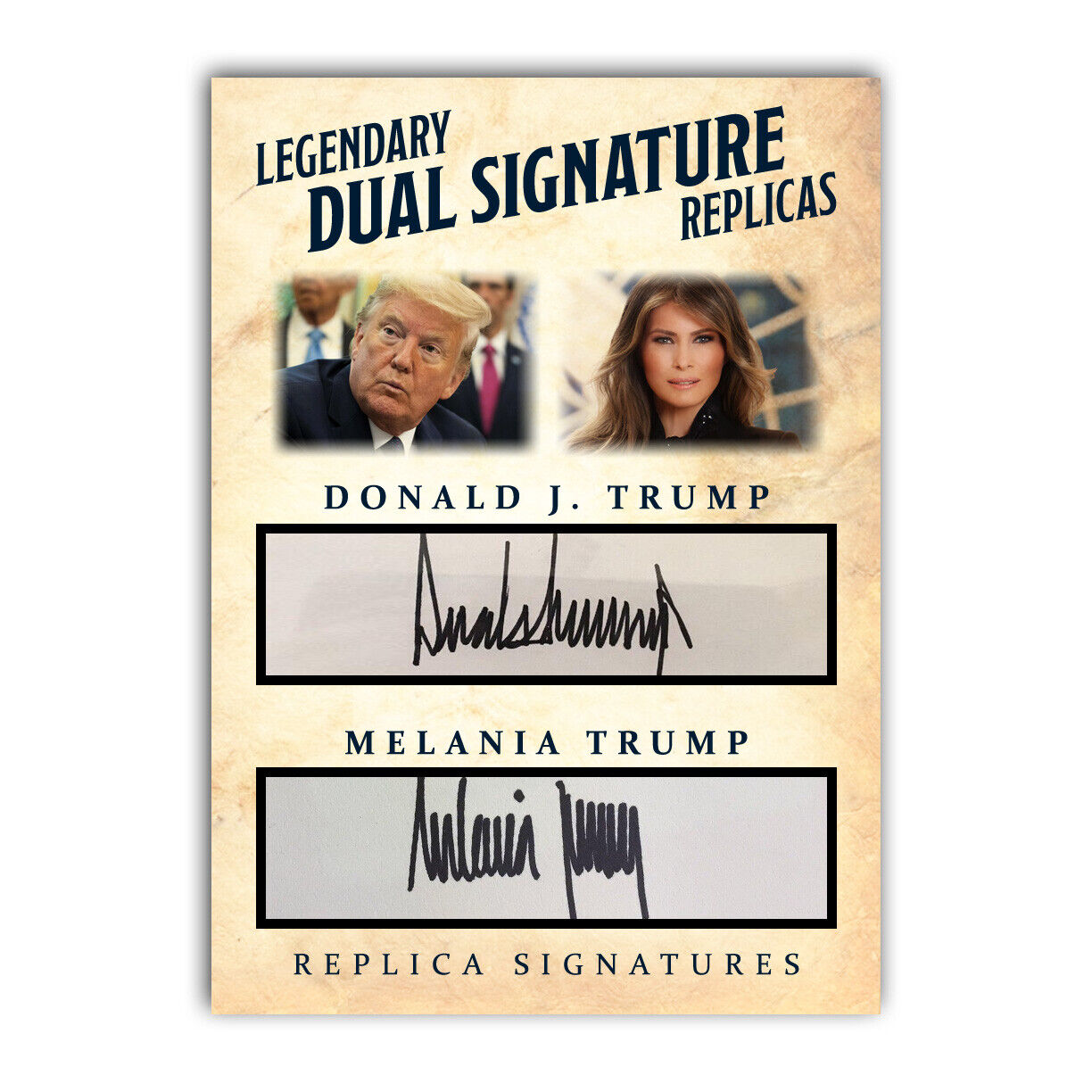 Donald and Melania Trump Collectible Replica Presidential Donald and Melania Trump Collectible Replica Presidential