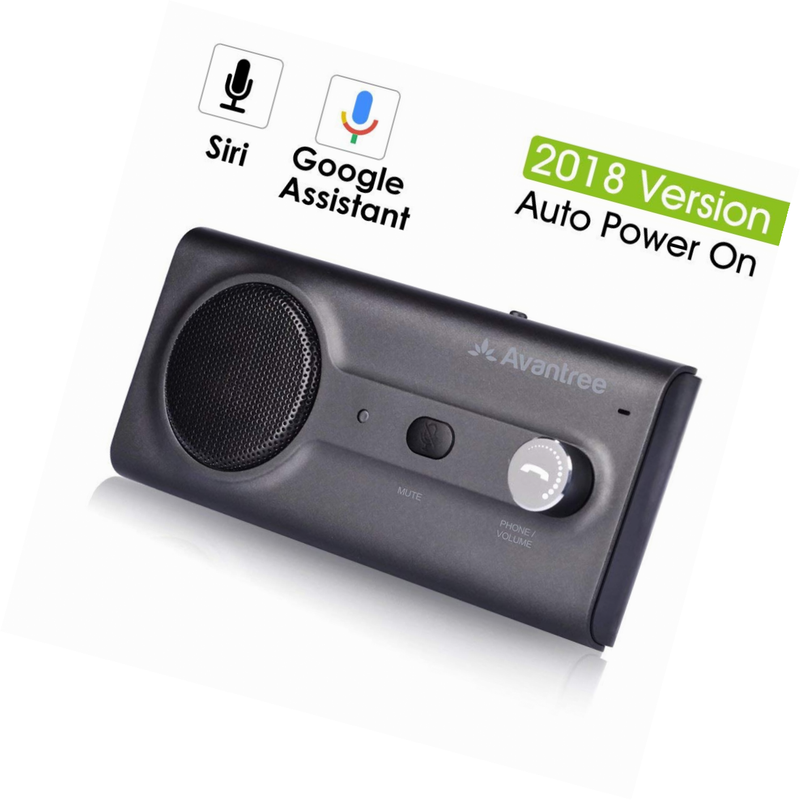 2018-Avantree-NOUVEAU-Kit-Mains-Libres-Bluetooth-Voiture-avec-Siri-Google-Assis
