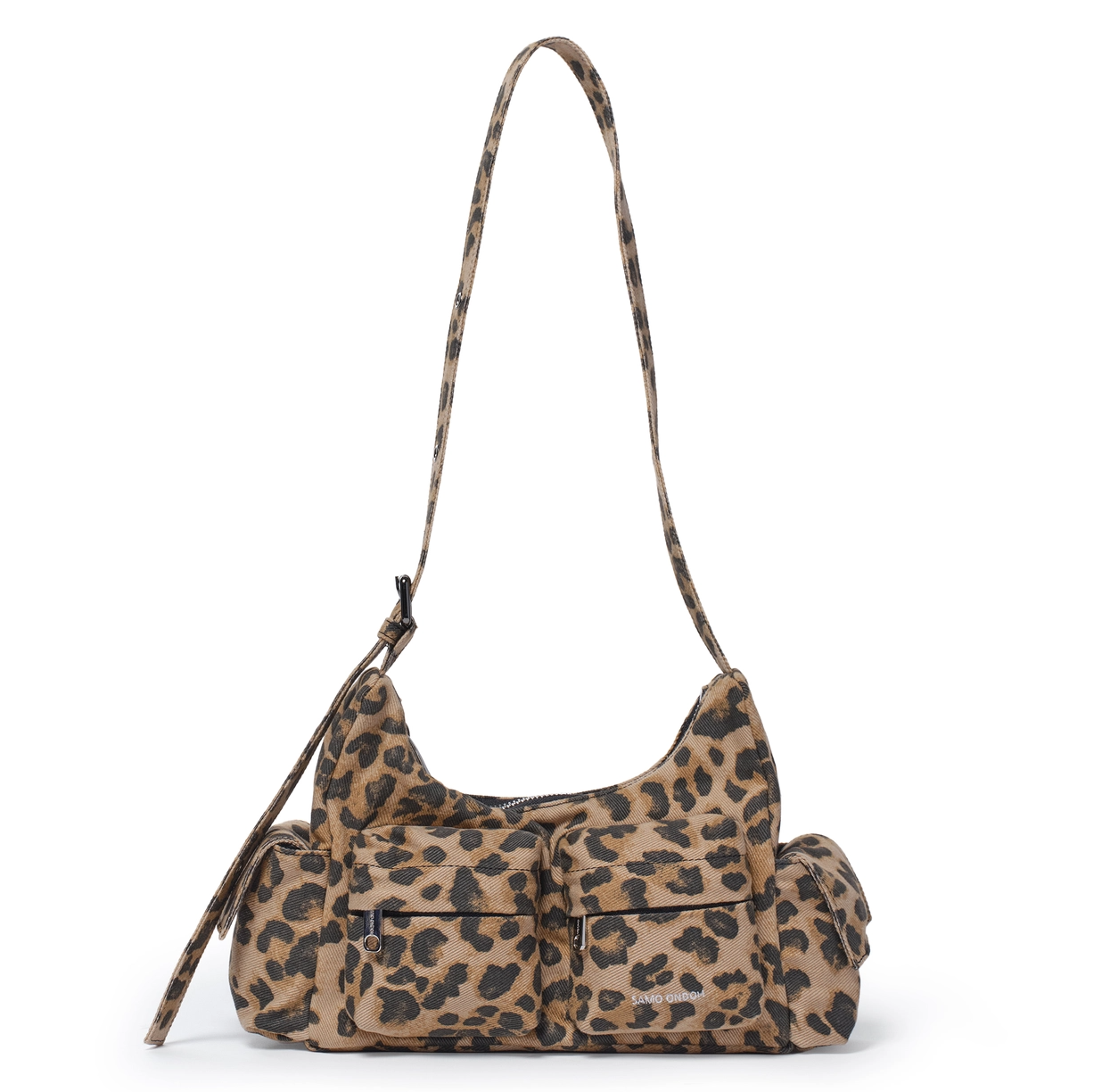 samo ondoh ヒョウ柄ショルダーバッグ SAMO ONDOH Pocket Mug Bag M Denim Leopard | Mini Crossbody