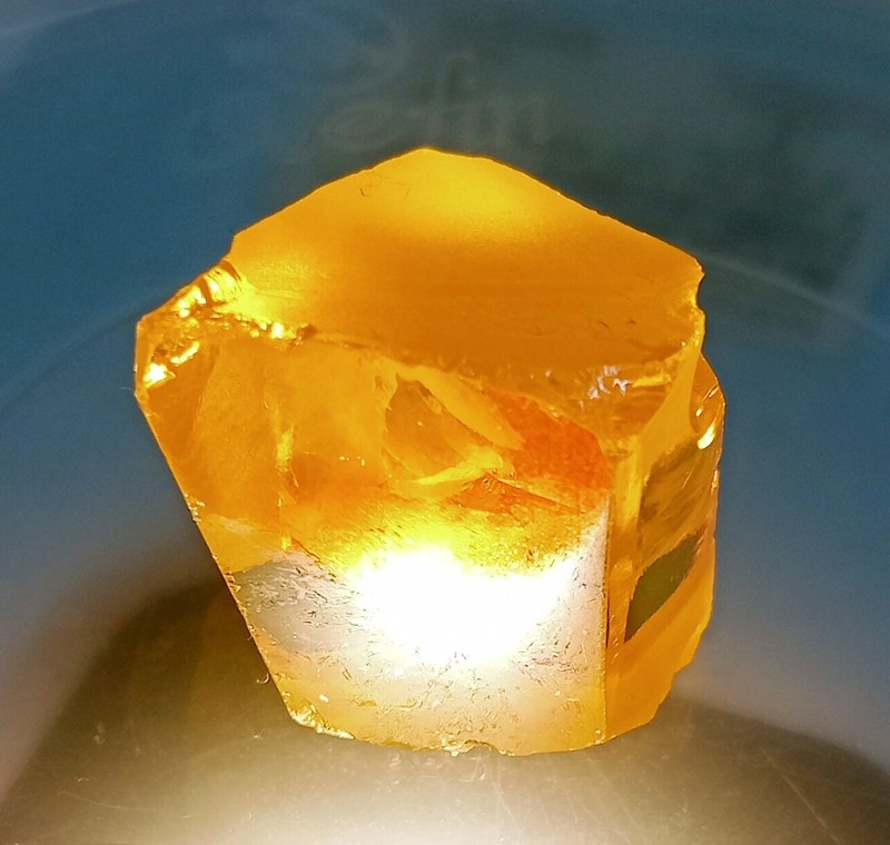 Pierre PrÃ©Cieuse Brute En Vrac CertifiÃ©E 187 Ct Zircon Jaune Cambodgien Natur...