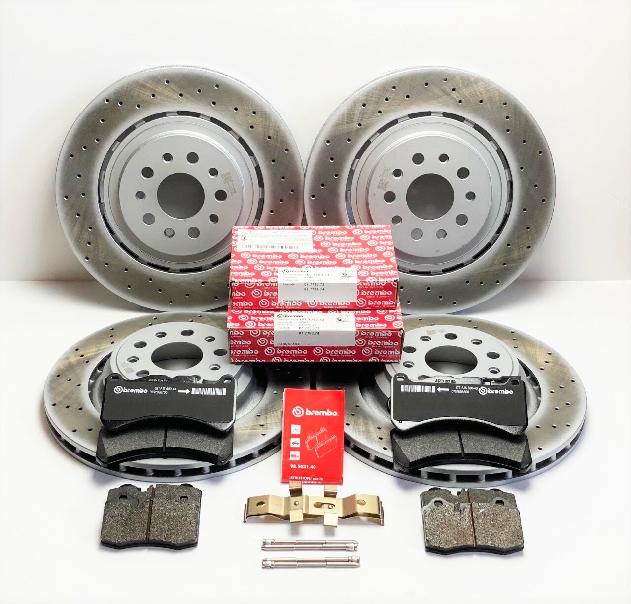 Maserati Ghibli Sq4 Quattroporte Awd Front & Rear Brake Pads & Rotors