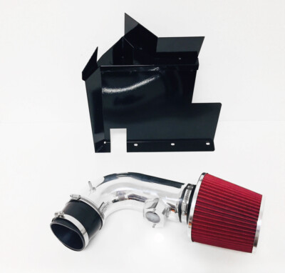 Black Red For 2007-2011 BMW 128i 328i 3.0L 6cyl Heat Shield Cold Air Intake