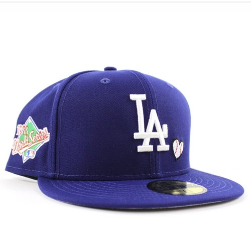 LOS ANGELES DODGERS TEAM HEART 1988 WORLD SERIES NEW ERA