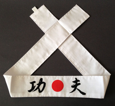 Japanese Hachimaki Headband Martial Arts Sports ''KUNG FU'' KUNG-FU, Made in Japan