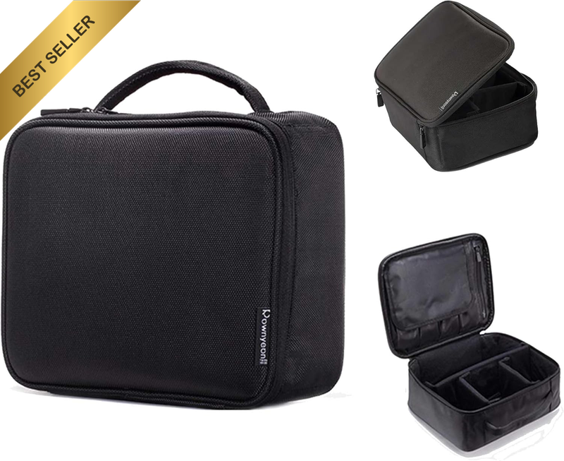 Travel Makeup Bag - Large Capacity Portable Waterproof Organizer for Women, Oxfo