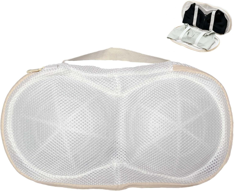 Upgraded Two-In-One Delicates Wash Bag, Mesh Laundry Bag with 3D Protection Brac