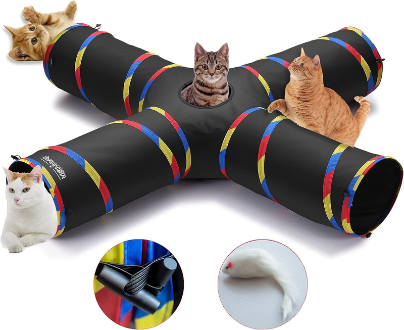 4 Way Large Cat Tunnels for Indoor Cats - 10