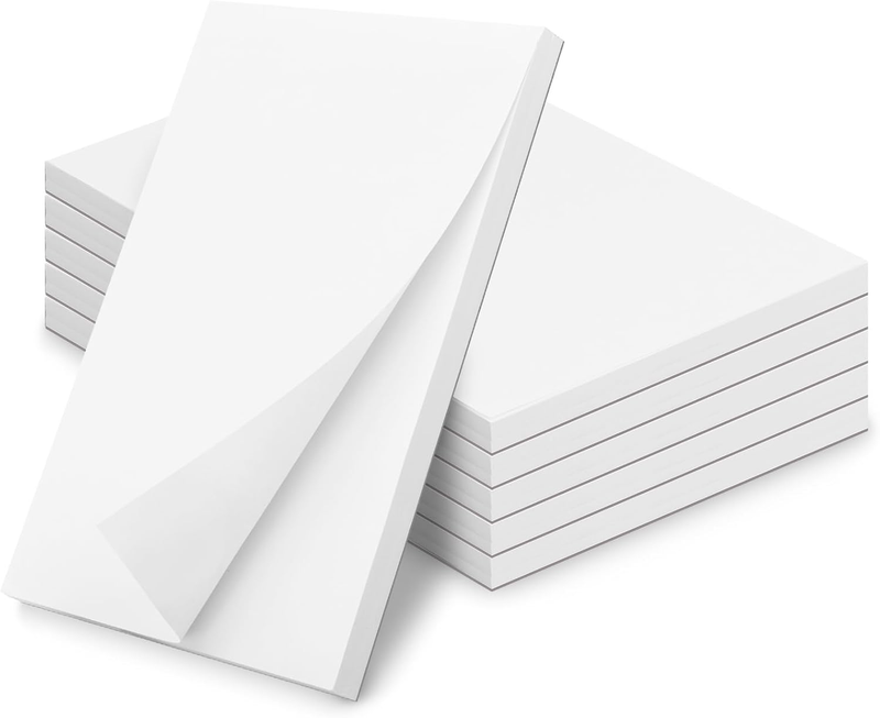 Hoiny 6 Pack Note Pads 4X6, Blank Server Notepad, Small Memo Scratch Paper