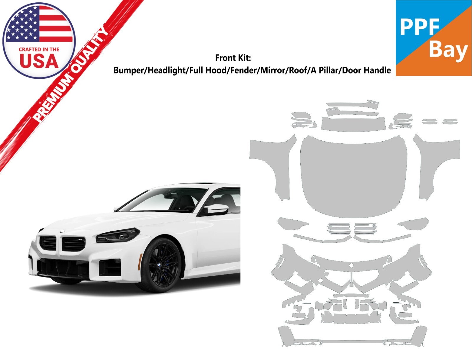 Partial Hood Fender & Mirror Kit | BMW M5 2019 Partial Hood Fender & Mirror Kit | BMW M5 2019