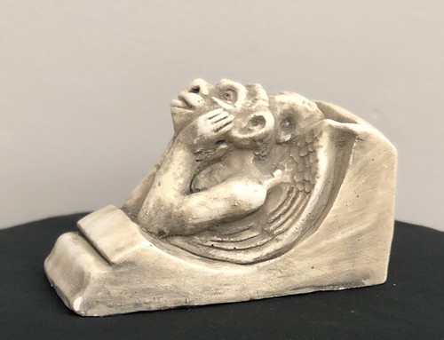 NOTRE DAME GARGOYLE CORBELS VINTAGE REPRODUCTION - PAIR