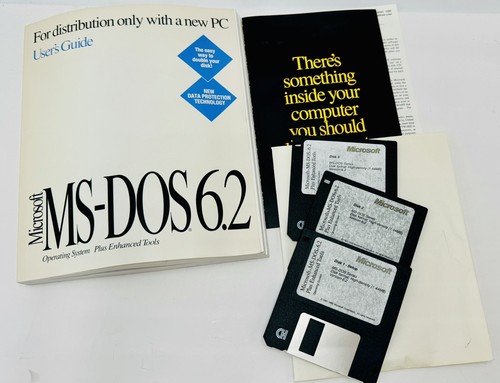 Genuine Microsoft MS-DOS 6.2 Full Version With 3.5 Disks | eBay