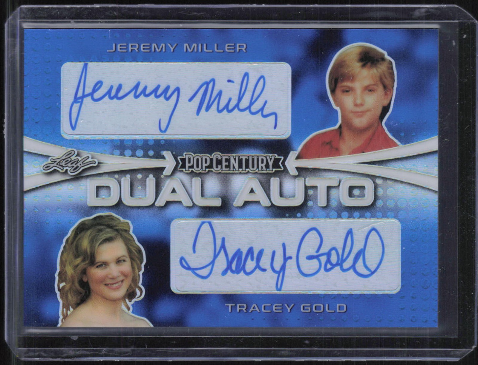 2019 Leaf Pop Century Prismatic Blue Jeremy Miller Tracey Gold 15/20 Auto
