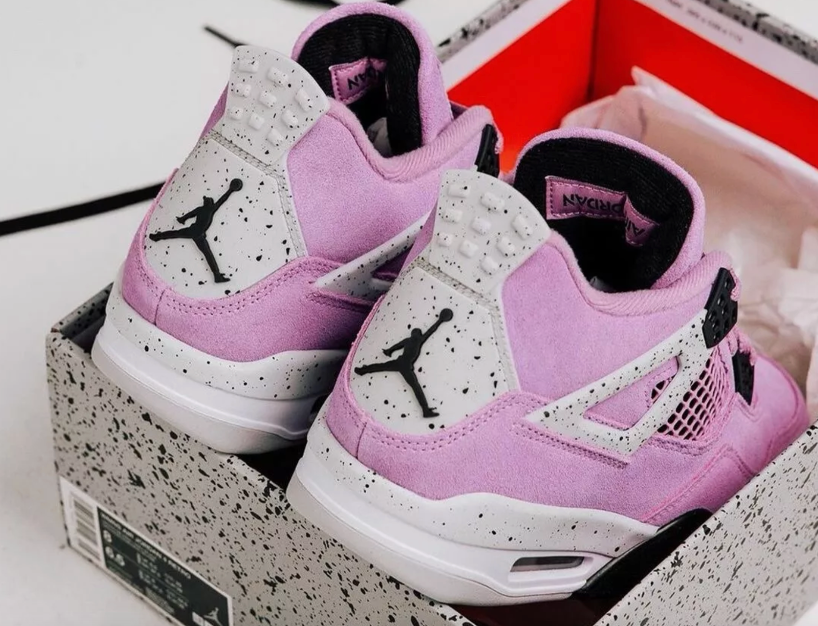 Pre-owned Jordan ? Size 11w / 9.5m - Air  4 Retro Orchid Pink (aq9129-501) Order Confirmed In Purple
