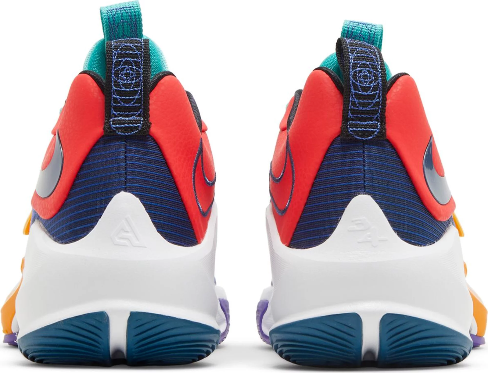 

NIKE ZOOM FREAK 3 ANTETOKOUNBROS Красный Темно-синий Оранжевый Белый DA0694-601 РАЗМЕР 12, Nike Zoom Freak