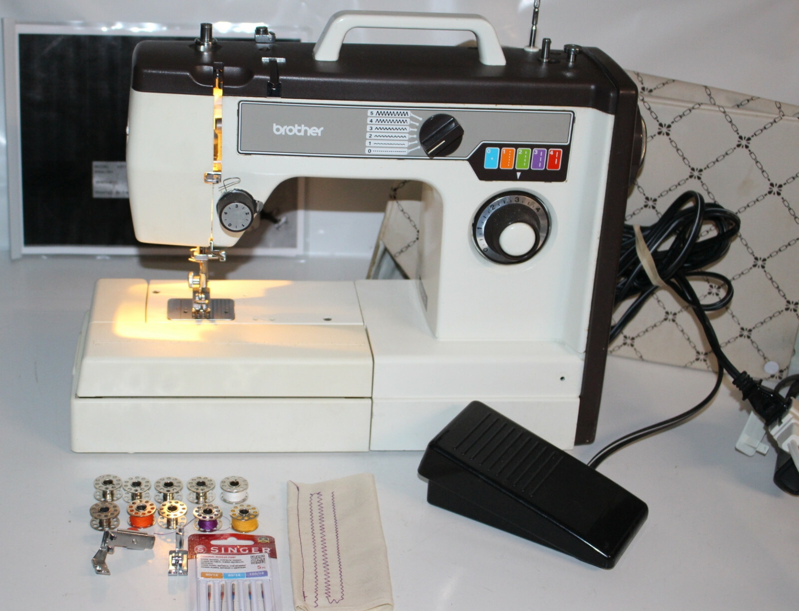 W Manual Accessories Brother Vx710 Free Arm Zigzag Sewing Machine