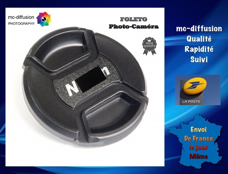 Bouchon D'Objectif 62 Mm, Cache Objectif Pour Nikon ( Voir Description )