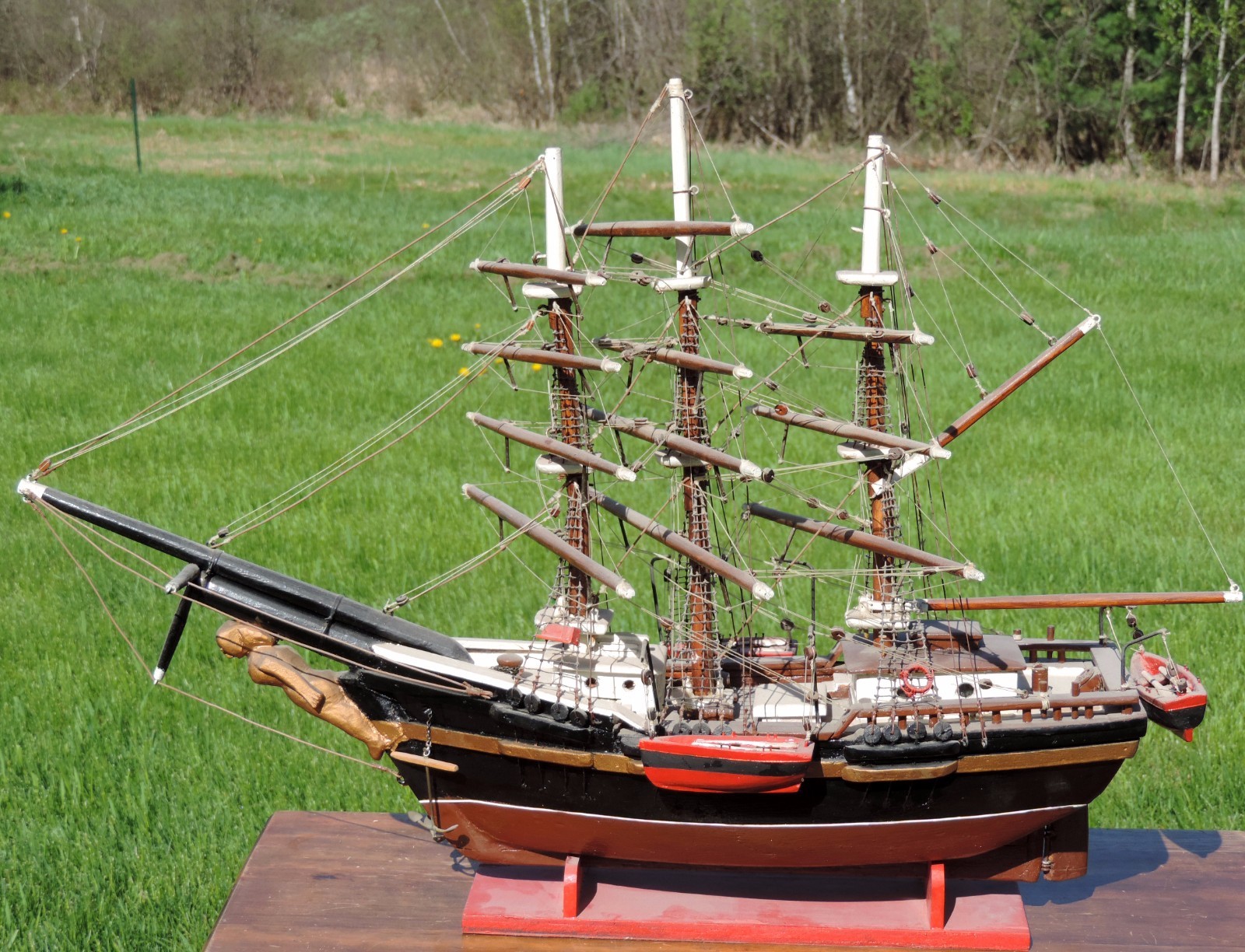Nautical Boat Antique Boat Model 1864 Tall Ship Handcrafted Maritime Nautical