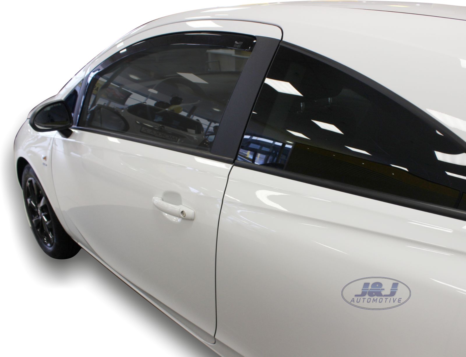 VAUXHALL CORSA E 3 door 20152019 Front wind deflectors 2pc set TINTED