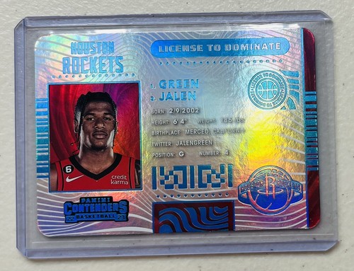 NBAカード JALEN GREEN AUTO Jalen Green 2021-22 Panini Hoops Now Playing Autograph