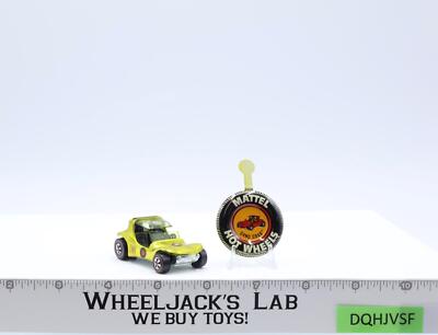 Sand Crab Spectraflame Yellow 1969 Redline Hot Wheels Mattel RL w/ BUTTON NICE!