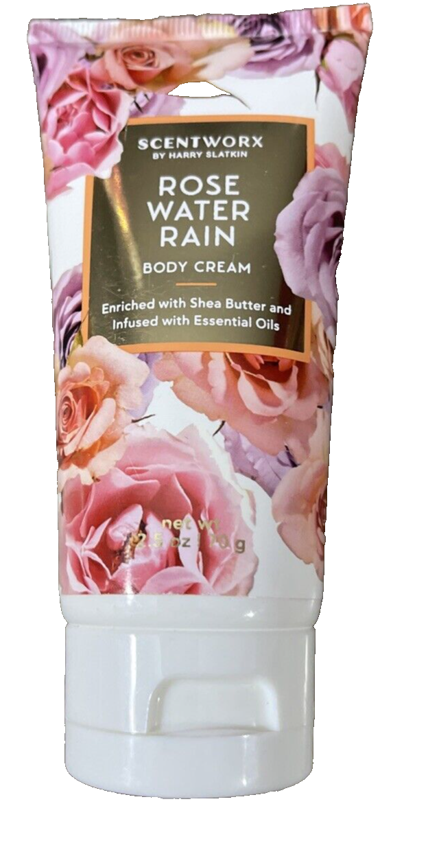 Scentworx Rose Water Rain Body Cream 1ea 2.5oz Blt-New-SHIPS
