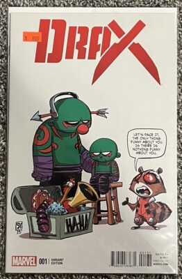 Marvel Comics Drax #1 (2016) Skottie Young Marvel Babies Variant Cover 1st Print