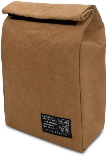 Designer Tote Brown 8.5x4.5x12 Reusable Waterproof